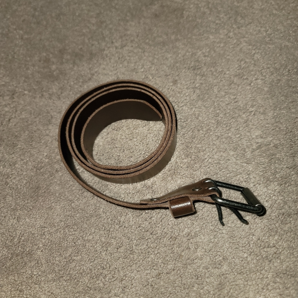 Brown adjustable belt mens